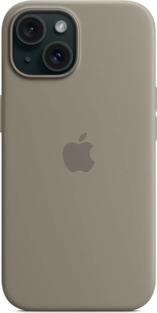 Mbështjellës Apple MXPG3ZM/A për iPhone 15 6.1", silikon, MagSafe, Ash Brown