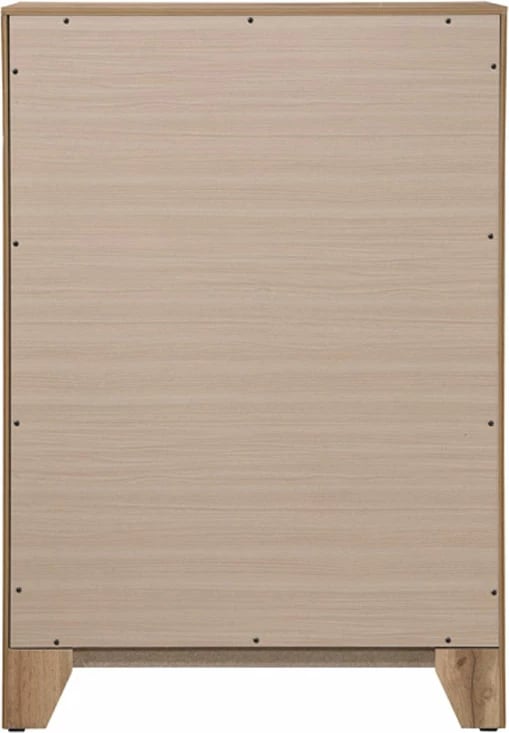 Komodë me 4 sirtarë, ngjyrë natyrale, 80x41x121