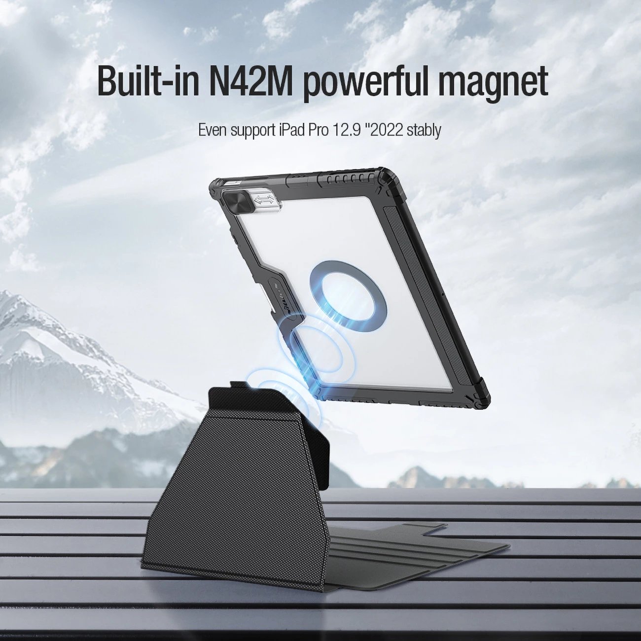 Mbështjellës tablet Nillkin Bumper SnapSafe për iPad Pro 12.9 2020/2021/2022, kaltër