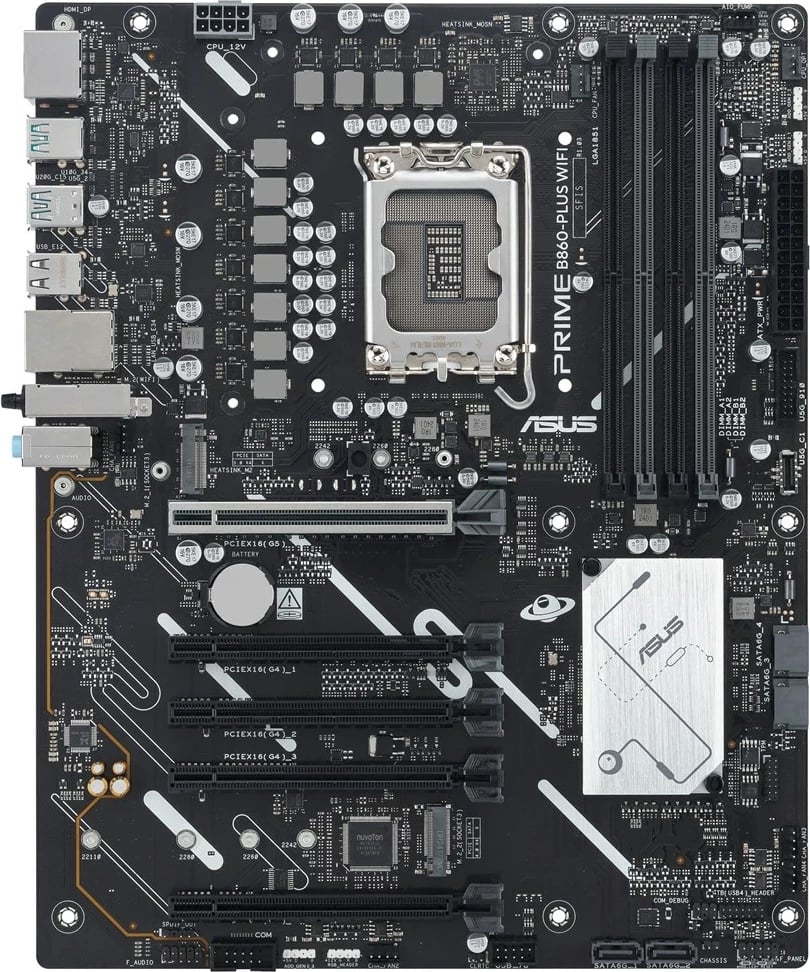 Pllakë amë ASUS PRIME B860-PLUS WIFI, ATX, Intel B860, Wi-Fi 6E