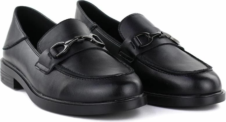 Mokasina lëkure për femra Vinceza 18117, të zeza