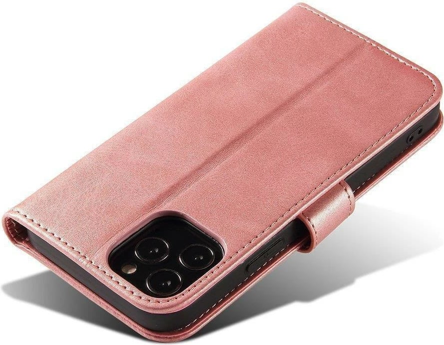 Mbështjellës Hurtel Magnet Case për Samsung Galaxy A73, me kapak dhe funksion standi, Rozë