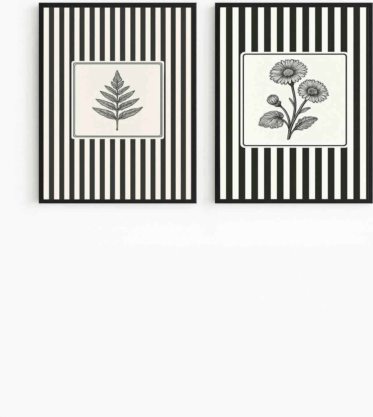 Pikturë dekorative me kornizë MDF (2 copë), Wallity, Czgl2-50x70