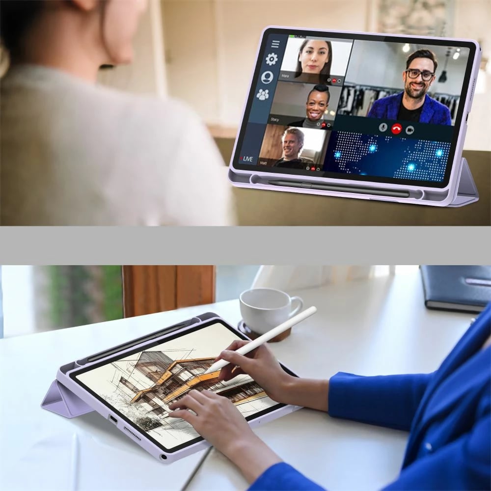 Mbështjellës tablet Tech-Protect SmartCase Pen për Lenovo Tab 10.1 TB-311, Violet
