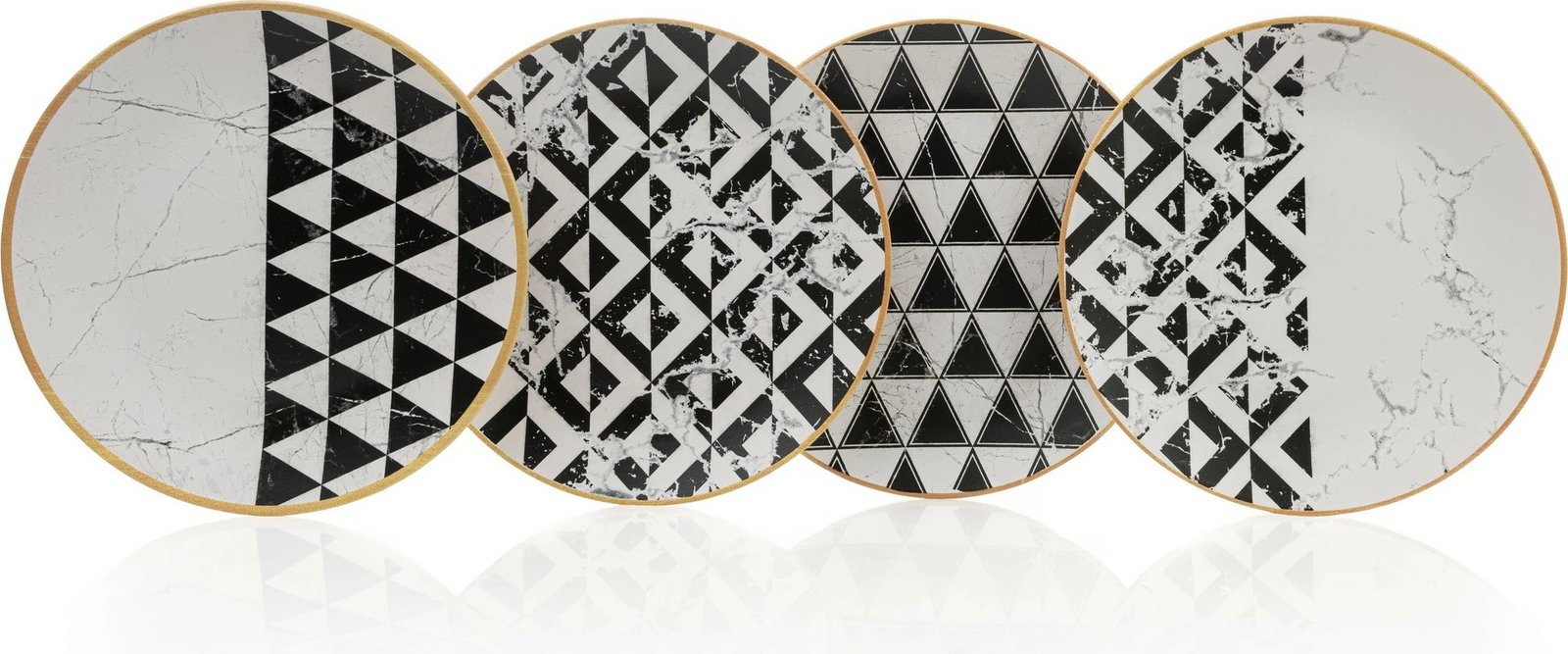 Set pjatash shërbimi (4 copë), Hermia, ST040004F022AMD9300MAS3T00