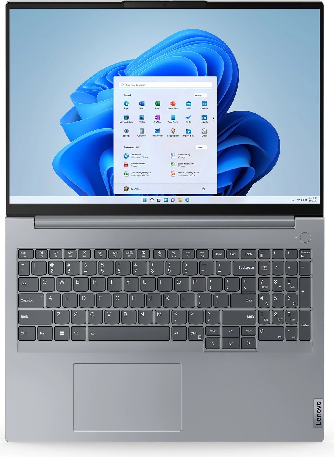 Laptop Lenovo ThinkBook 16, AMD Ryzen 7, 32 GB RAM, 1 TB, Arctic Grey