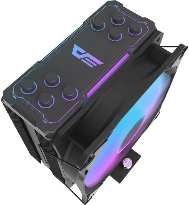 Ftohës CPU Darkflash Z4 PRO MIST, 120mm PWM, 4x heatpipe 6mm HDT, TDP 200W, ARGB, kompatibilitet Intel LGA1700/1200/115x & AMD AM4/AM5, zi