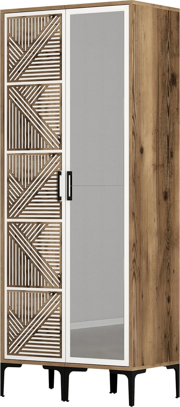 Dollap Hanah Home, Kumsal PR, ngjyrë arre dhe e bardhë