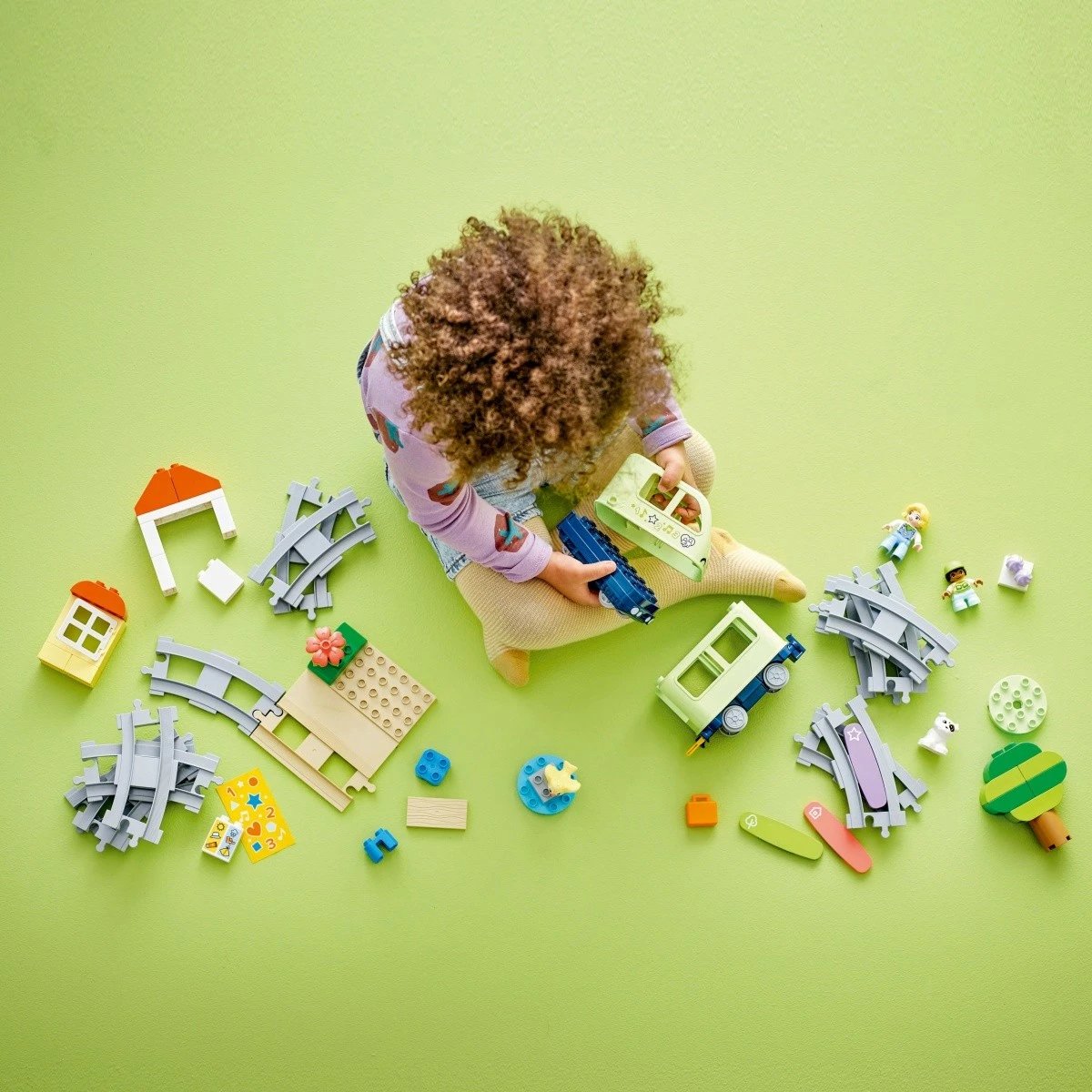 Set lodrash LEGO DUPLO 10427, tren interaktiv me drita dhe zëra, 57 pjesë