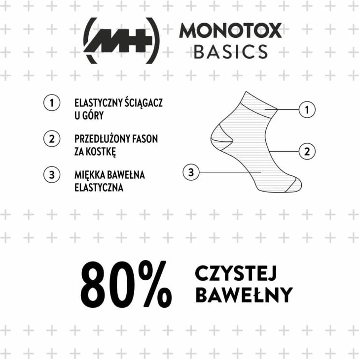 Çorape Monotox, unisex, gri