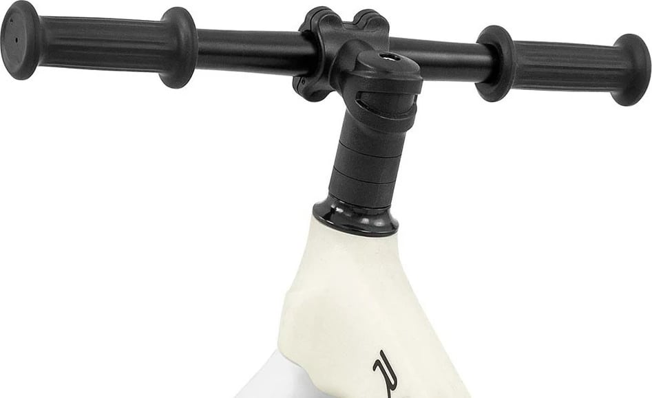 Bicikletë balancuese fëmijësh, Milly Mally Ranger Flash, rrota 12" EVA pa fryrje, kornizë kompozite e lehtë, sedile e rregullueshme, e bardhë