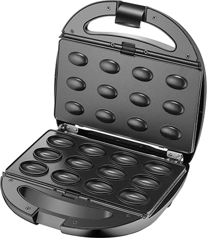 pajisje pjekjeje multifunksionale, Adler AD 3040, 5‑në‑1, 800–1200W, pllaka çelik inox të ndërrueshme, ngjyrë e zezë