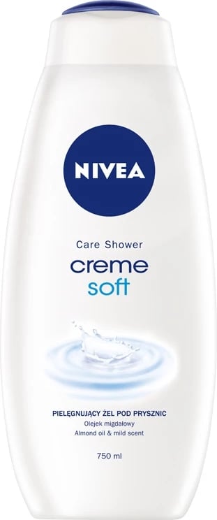 Xhel dushi për femra Nivea Creme Soft Care 750ml