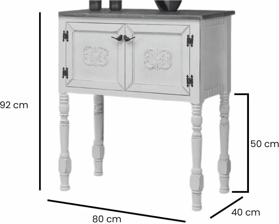 Komodë Hanah Home, Ada, ngjyrë kaltër