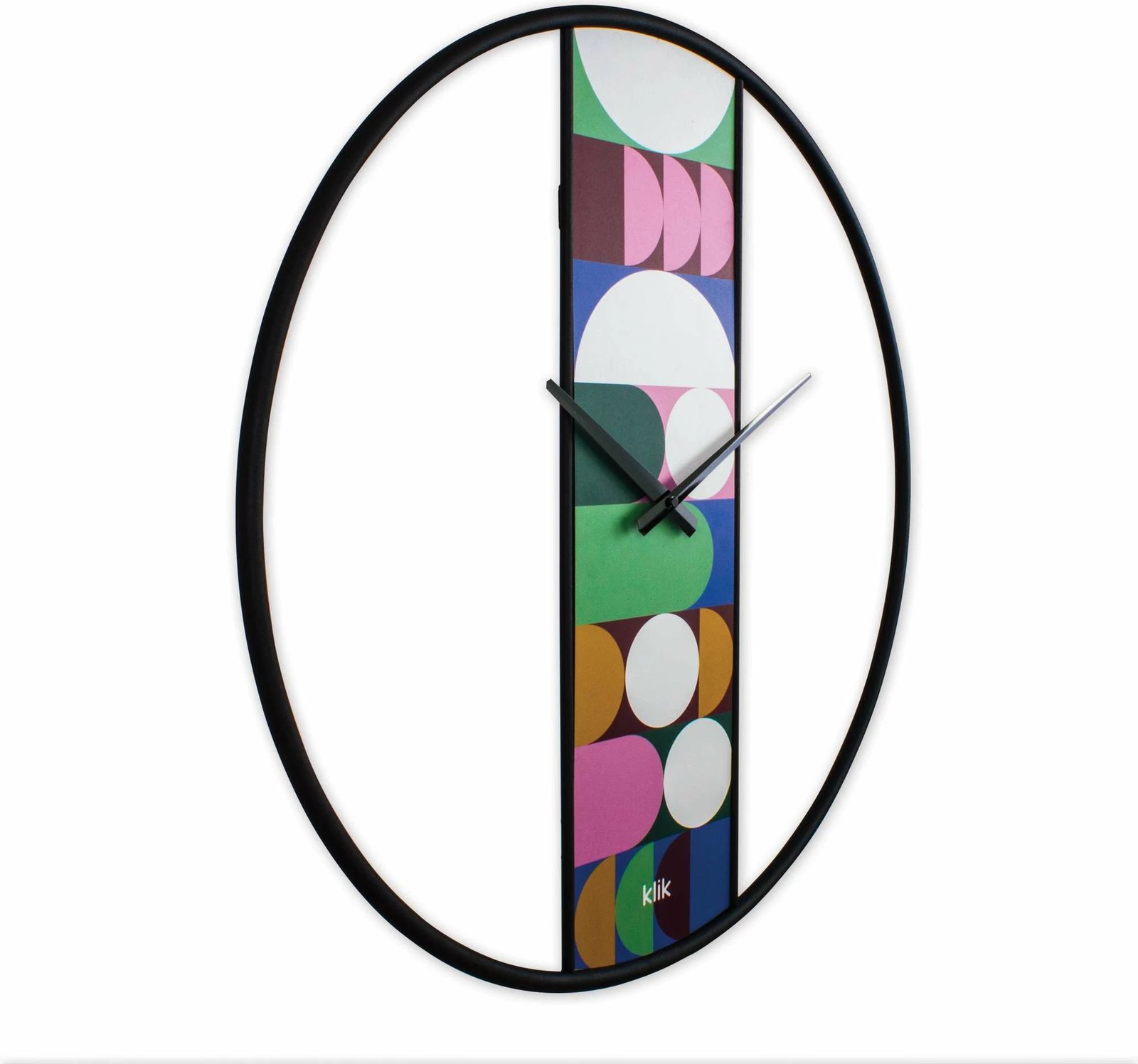 Orë muri dekorative prej metali, Wallity Demre, shumëngjyrëshe, 62x62cm