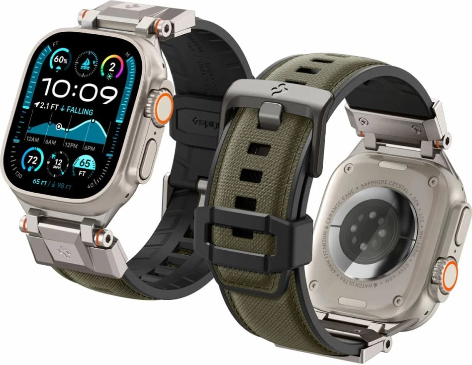 Rrip Spigen DuraPro Armor për Apple Watch 44/45/46/49 mm, Gjelbër