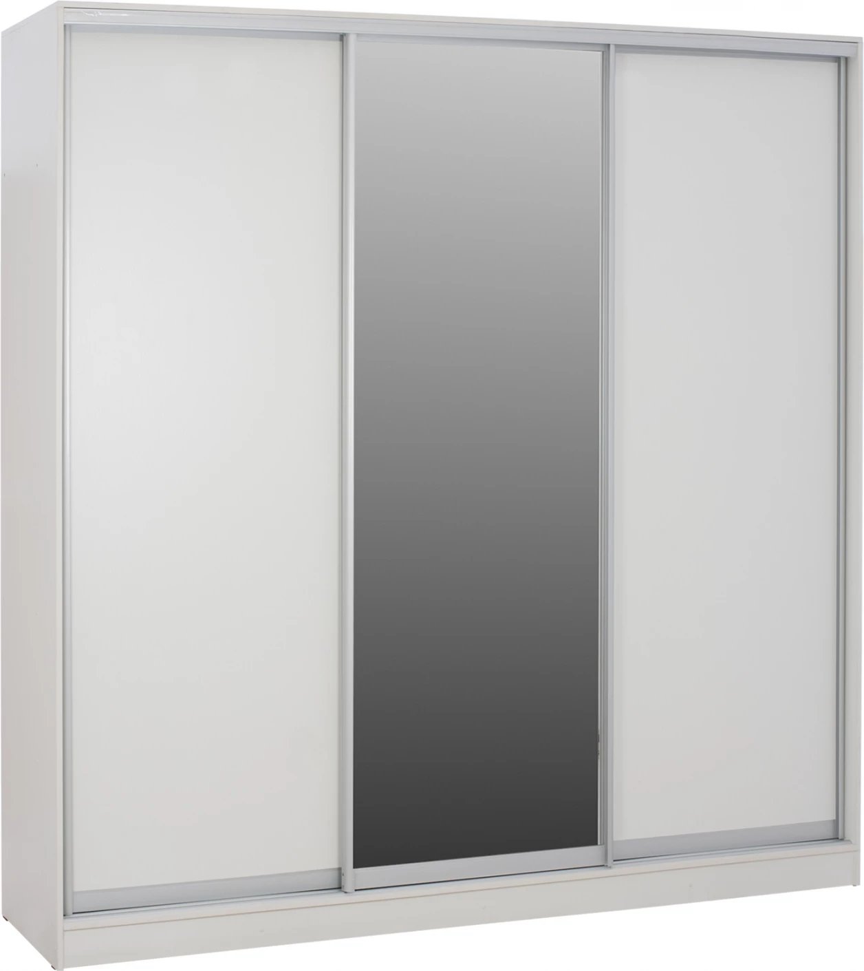 Dollap rrëshqitës me 3 dyer, ngjyrë e bardhë, FH2462.03, 240x60x240 cm