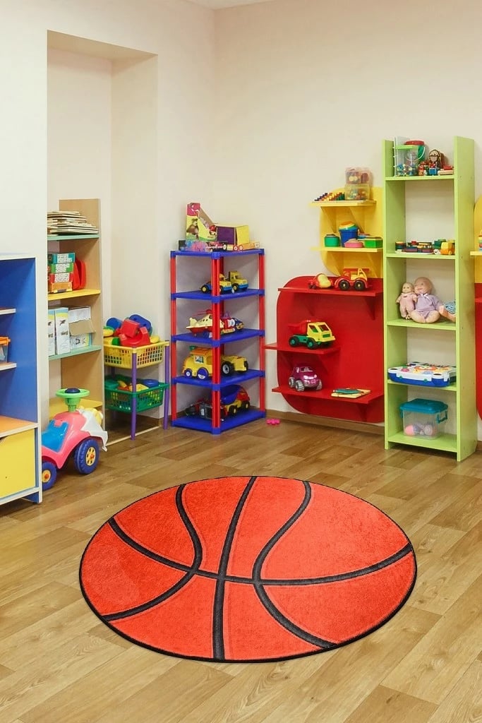 Qilim rrumbullak, motiv basketbolli, 140 cm, Conceptum Hypnose