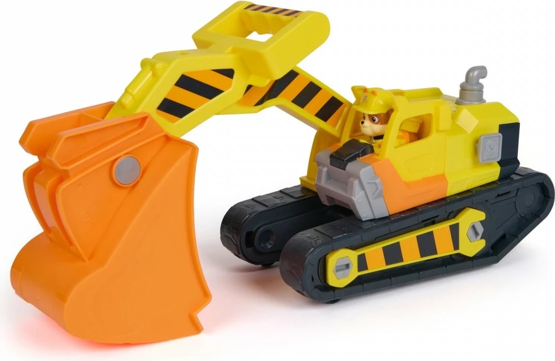 Lodër buldozer Spin Master Rubble & Crew 6073297 me vegla, Verdhë/Portokalli