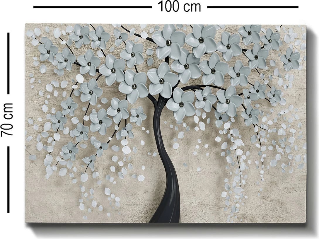 Pikturë dekorative në kanavacë, shumëngjyrëshe, 70x100cm