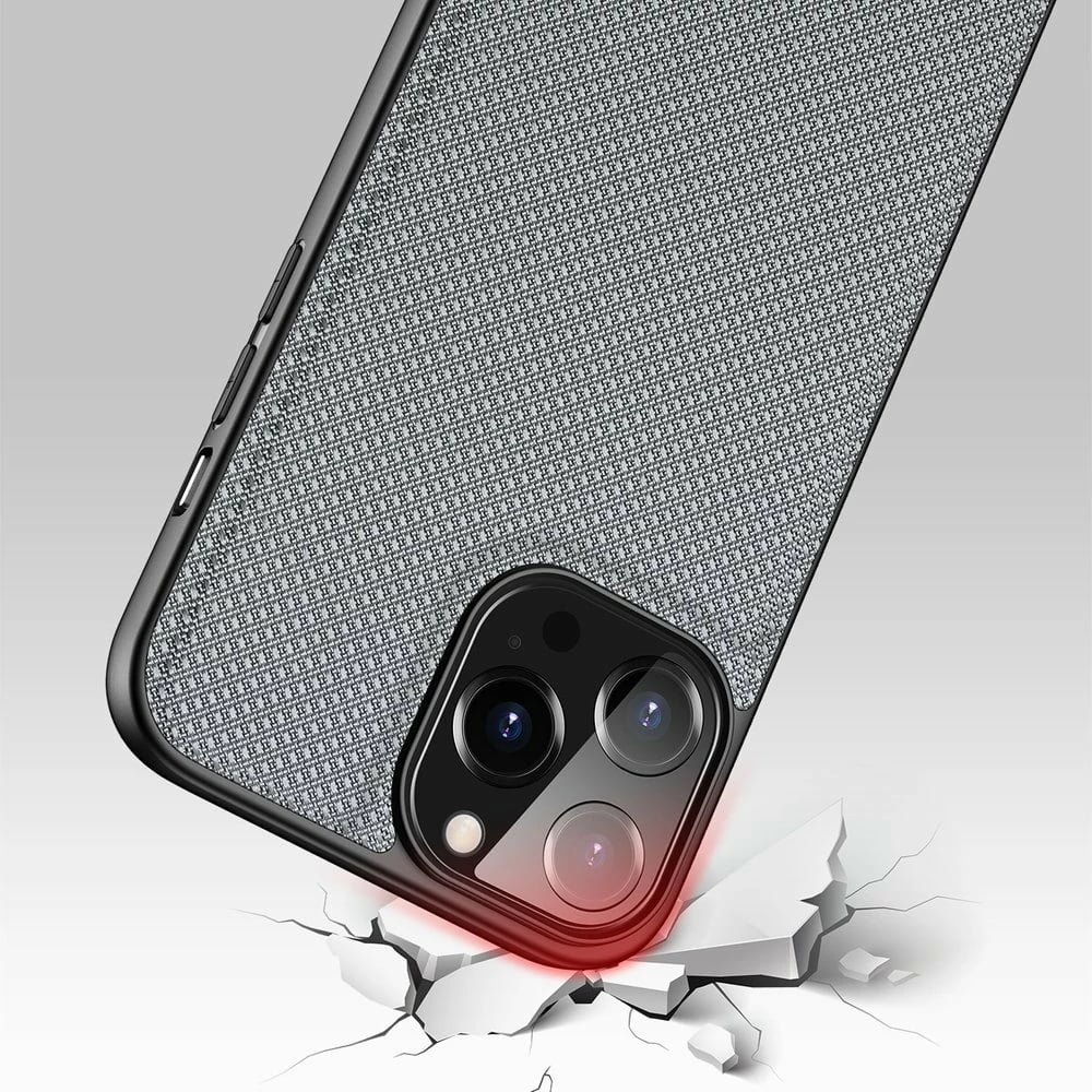 Mbështjellës Dux Ducis Fino për iPhone 13 Pro Max, najlon, Gri