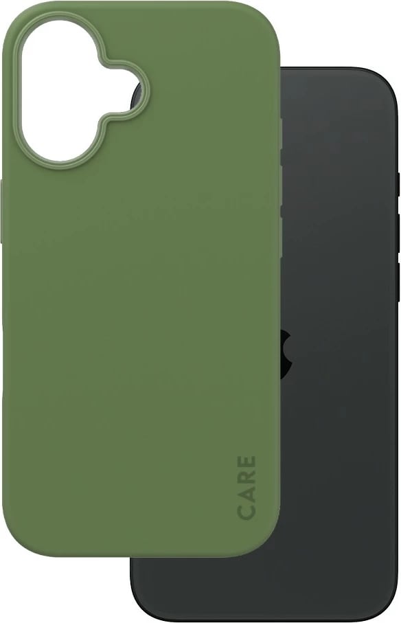 Mbështjellës PanzerGlass CARE Case MagSAFE për iPhone 16, i gjelbër