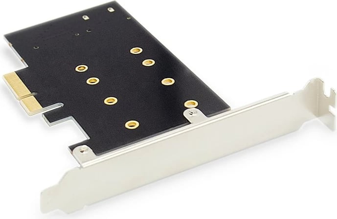 Kartë zgjeruese Digitus DS-33170 për SSD M.2 NGFF/NVMe, PCIe 3.0 x4, me kabllo SATA, e zezë