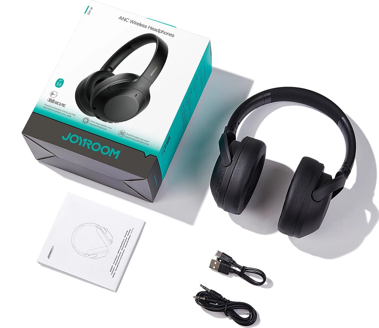 Kufje wireless Joyroom J-Head Series JR-JH2 me ANC, Bluetooth 5.4, të zeza