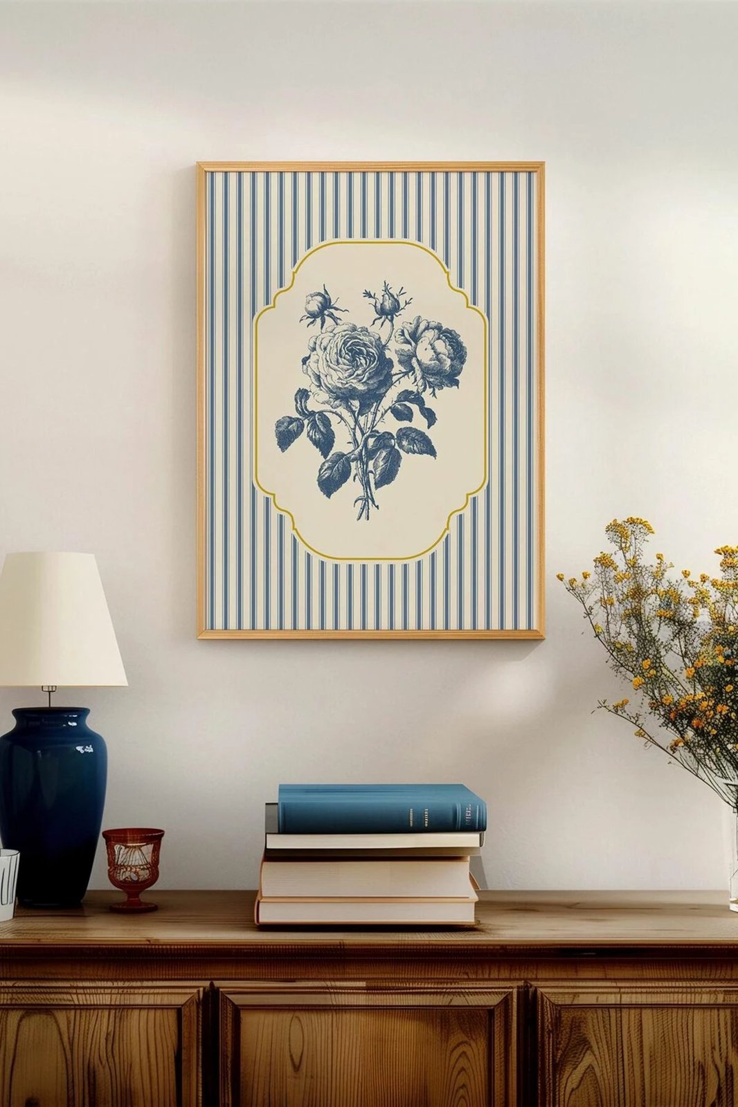 Pikturë dekorative me kornizë, shumëngjyrëshe, Artsmdftek27-3348