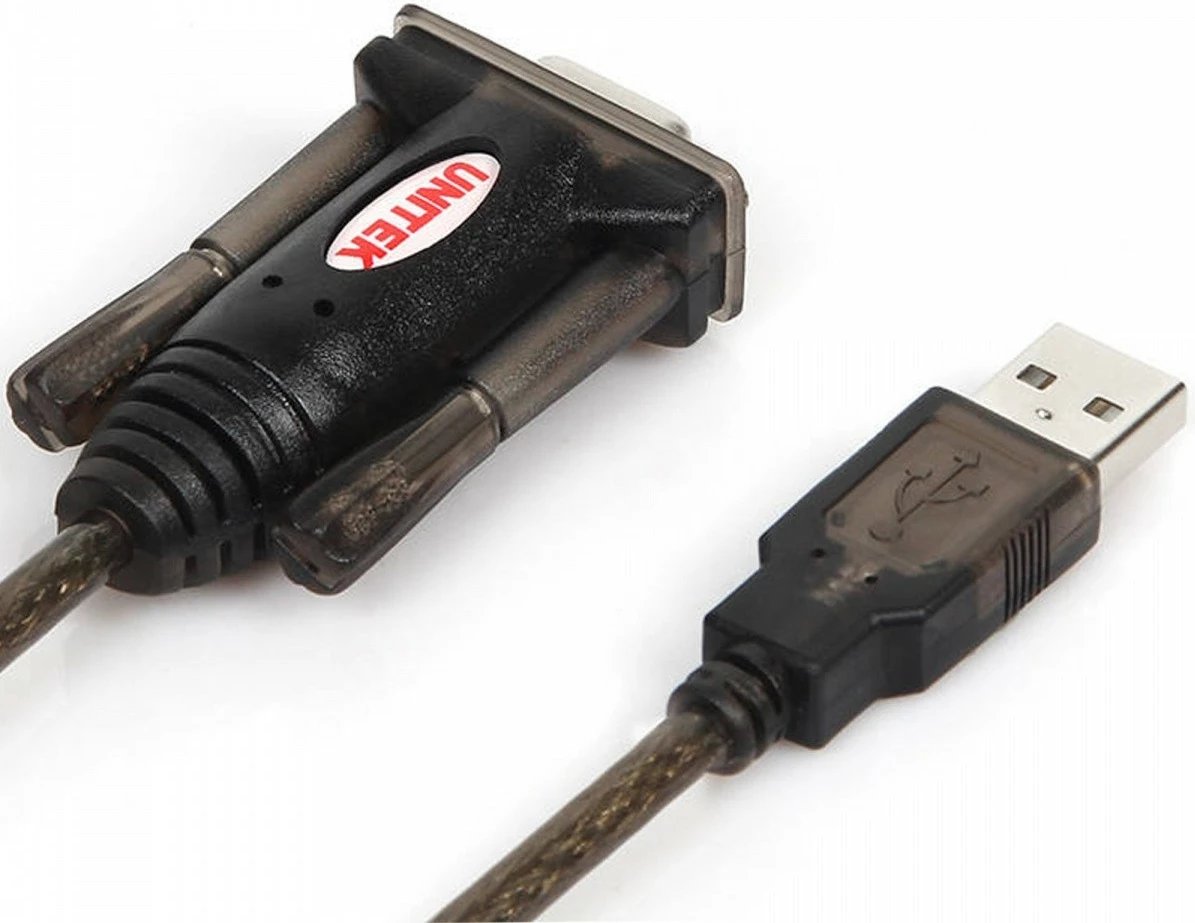 Adapter USB në RS-232 Unitek Y-105A, 1.4m, i zi me adapter DB9F/DB25M