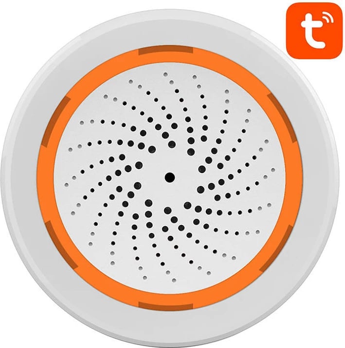 Alarm i mençur Neo NAS-AB02B, ZigBee, TUYA, i bardhë