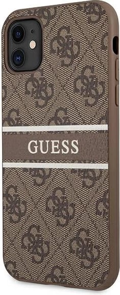 Mbështjellës Guess 4G Stripe për iPhone 11/XR 6.1", kafe Mbështjellës Guess 4G Stripe për iPhone 11/XR 6.1", kafe