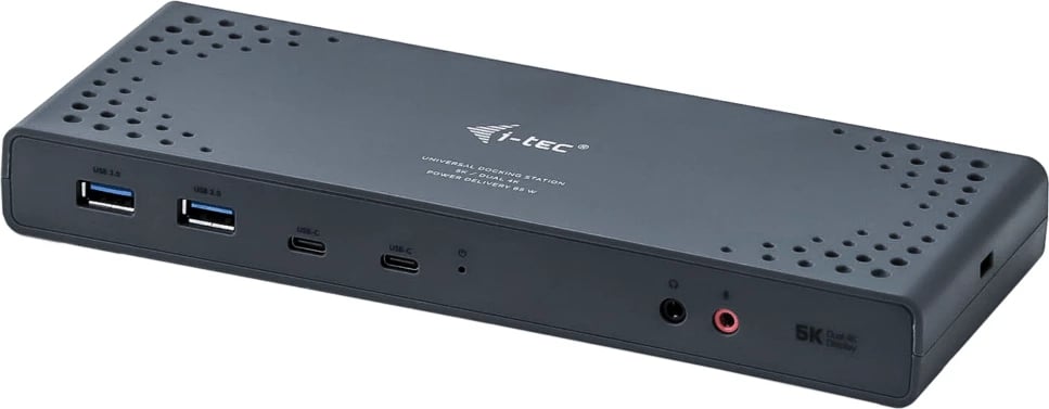 i-Tec USB 3.0 / USB-C Dual Display Docking Station + Power Delivery - docking station - USB-C 3.1 / Thunderbolt 3 - 2 x HDMI, 2 x DP - GigE