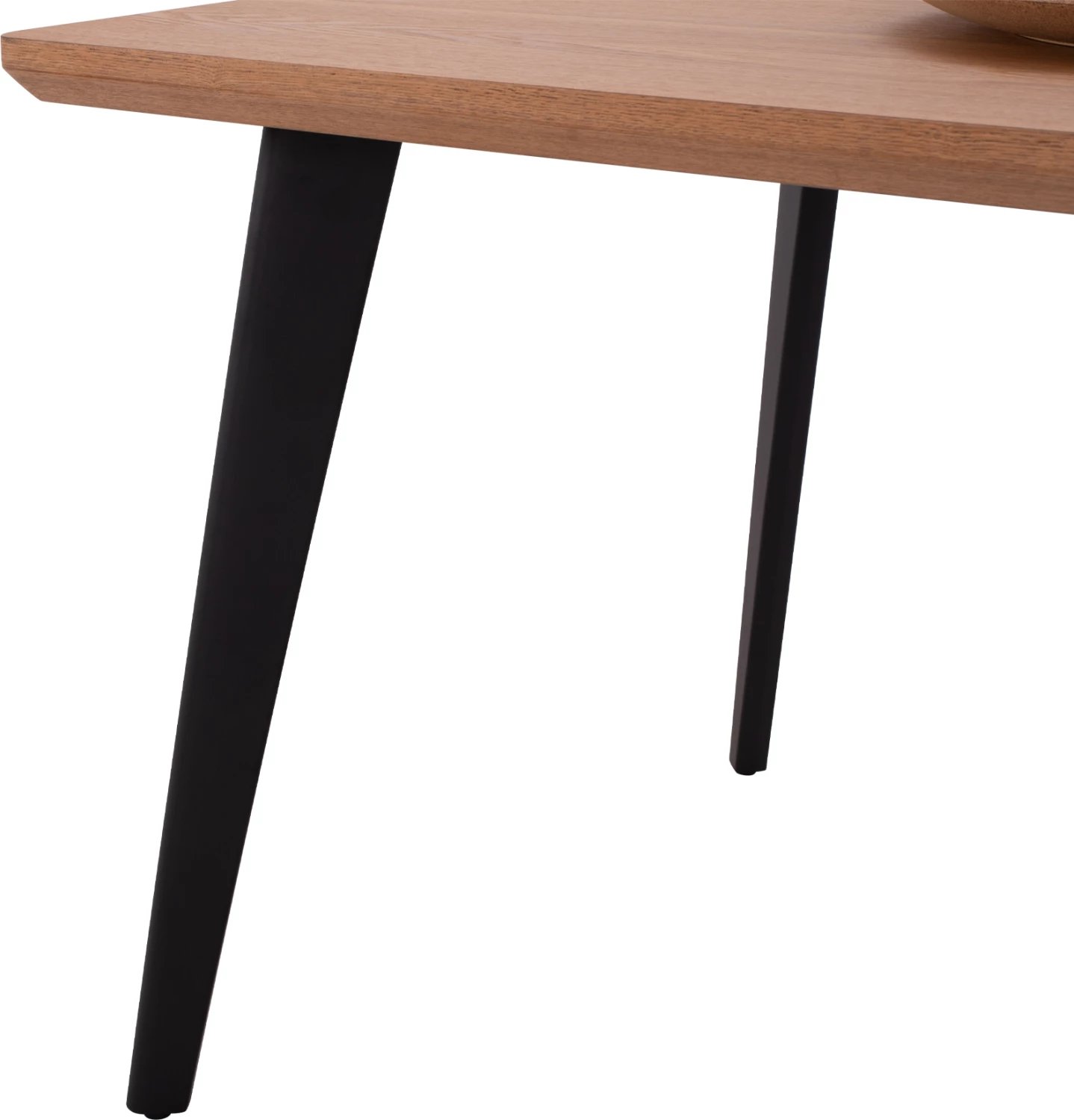 Tavolinë ngrënieje VALEN FH9301.01 MDF sipërfaqe lisi stil rustik 40mm e trashë 160x90x75Hcm