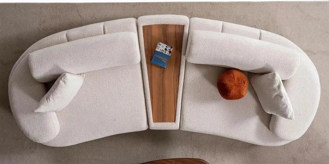 Set mobiljesh për dhomë dite, Atelier del Sofa, ngjyrë krem