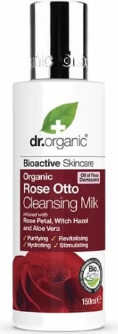Qumësht pastrues fytyre Dr. Organic Rose Otto 150ml