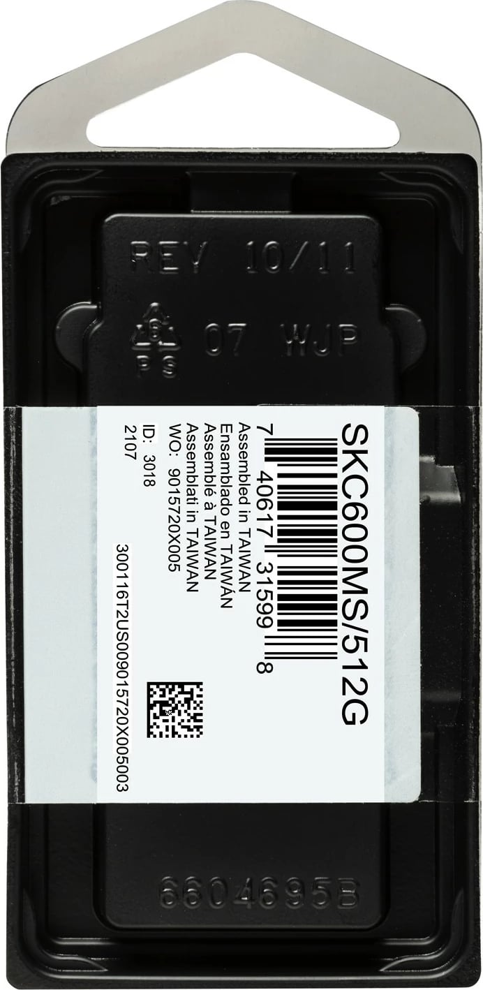 SSD Kingston KC600 512GB mSATA 1.8"