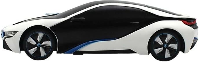 Makine me telekomandë RASTAR BMW i8 1:24, UV-sensitive, e bardhë/verdhe