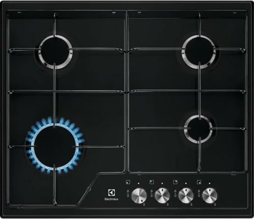 Pllakë gazi Electrolux EGS6424K, 4 zona, e zezë, e integrueshme