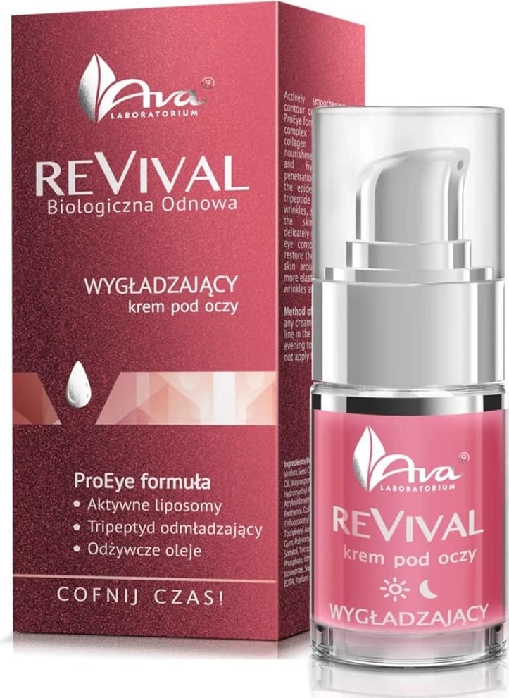 Krem për rreth syve për femra Ava Laboratorium ReVival Smoothing Eye Cream 15ml