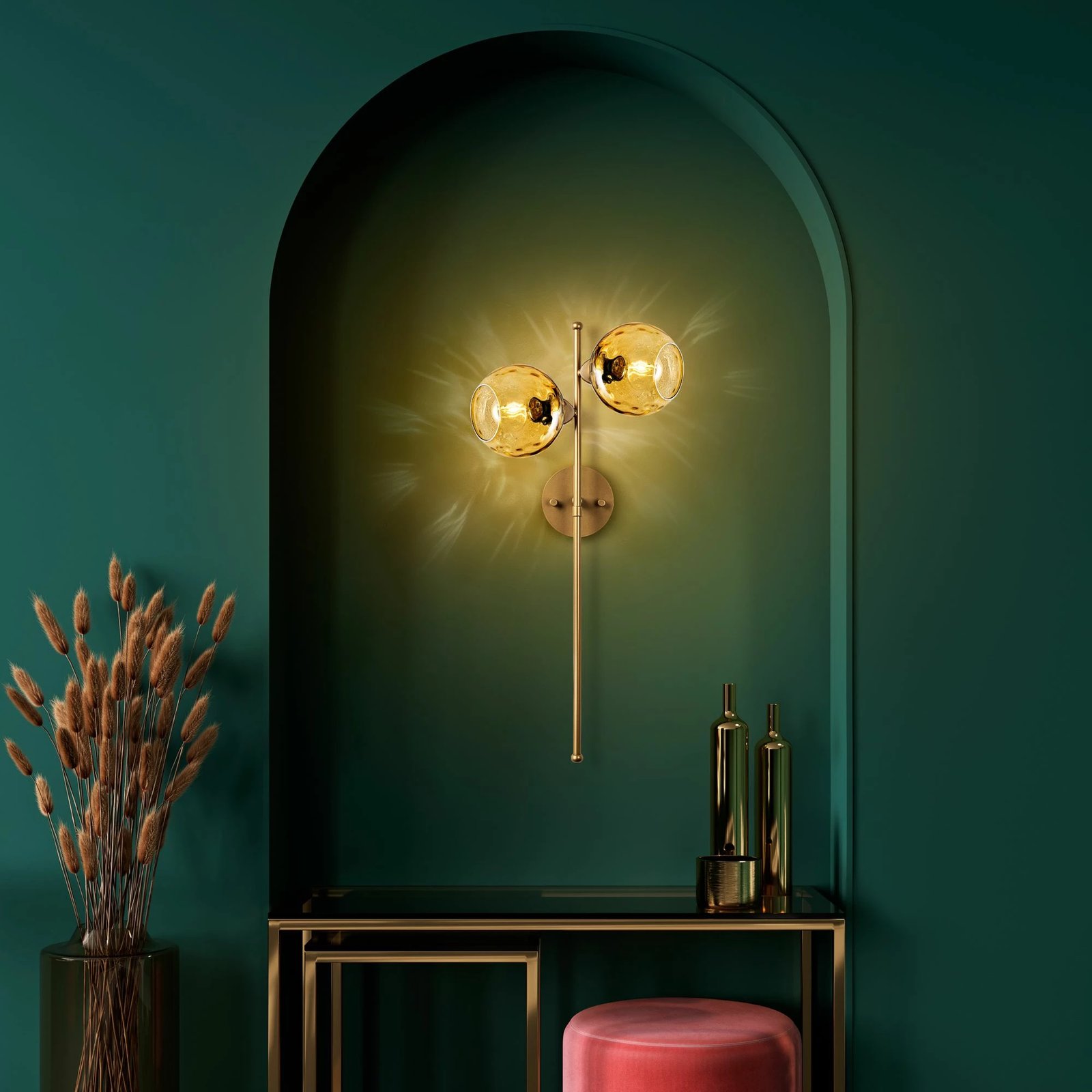 Llambë muri Opviq, Benek - 15 - 14424, ngjyrë e verdhë dhe ari