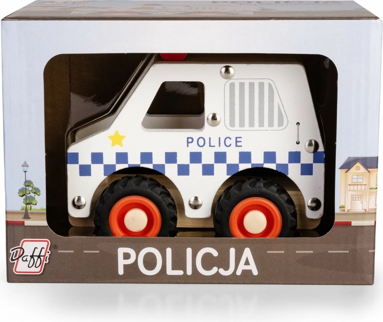 Veture lodër policie prej druri Daffi D-134, multikolor