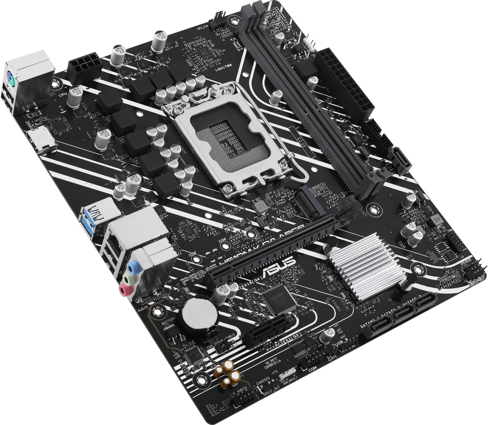 Pllakë amë ASUS PRIME H610M-K D4 ARGB, Intel, LGA 1700, DDR4, 64 GB