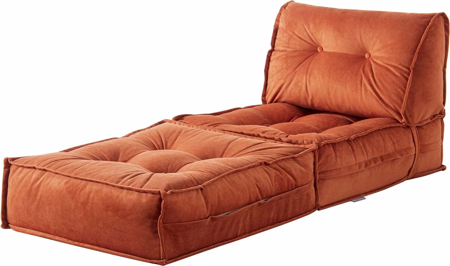Krevat-karrige një vendësh, stof boucle ngjyrë e kuqe qeramike, Atelier del Sofa