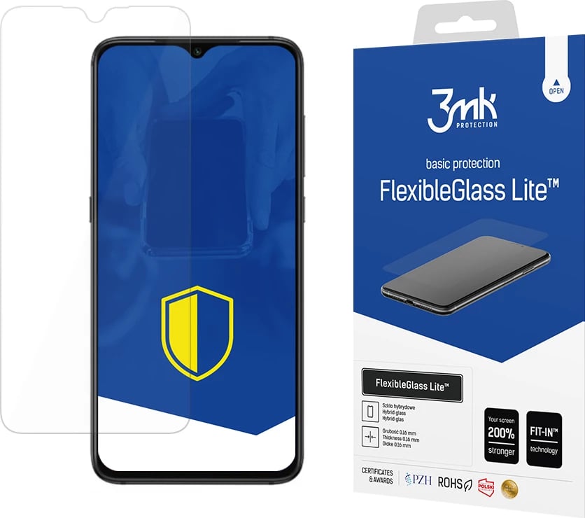 Xham hibrid mbrojtës për ekran, 3mk Protection FlexibleGlass Lite, për Xiaomi Redmi 9A / 9AT, Transparent