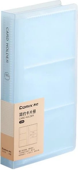 Mbështjellës kartash Comix PP për 180 karta, Blu