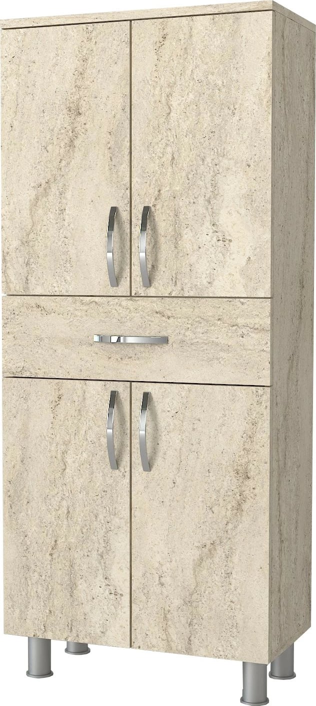 Dollap banjoje, ngjyrë travertine, 4 dyer, Hanah Home Arizona