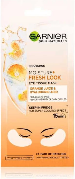 Maskë hidratuese për sy, Garnier, lëng portokalli