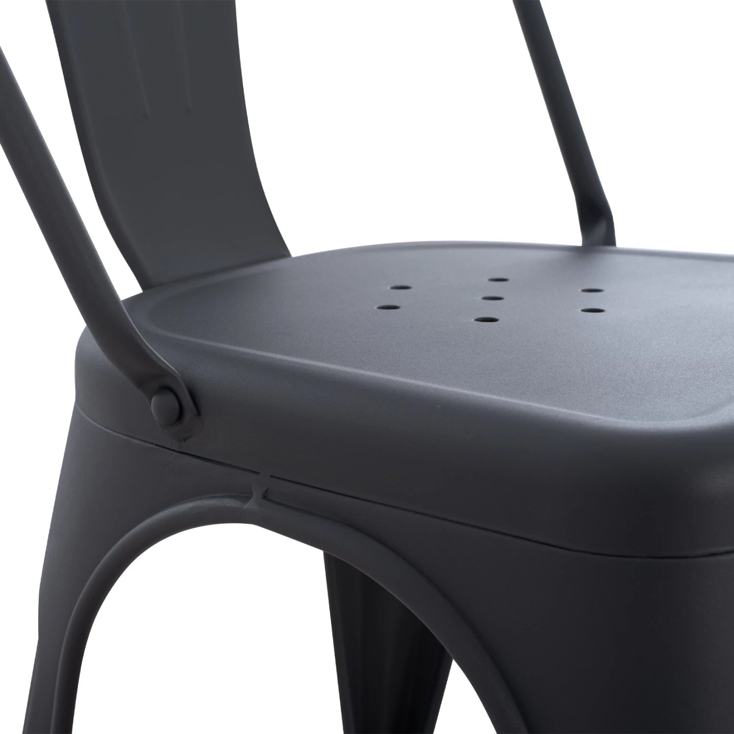 Karrige për ngrënie MELITA-PRO FH8641.50 metalike, ngjyrë gri, 44x47x84.5H cm