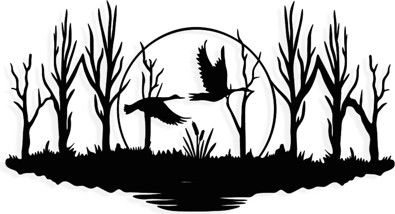 Aksesor dekorativ muri prej metali, Wallity, Estate, ngjyrë e zezë, 70x38cm